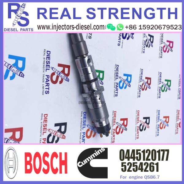 Injetor de combustível comum 5254261 do trilho de PC200 PC200-10 ISB4.5 QSB6.7 W41970 SK200-10 0 445 120 177 0445120177