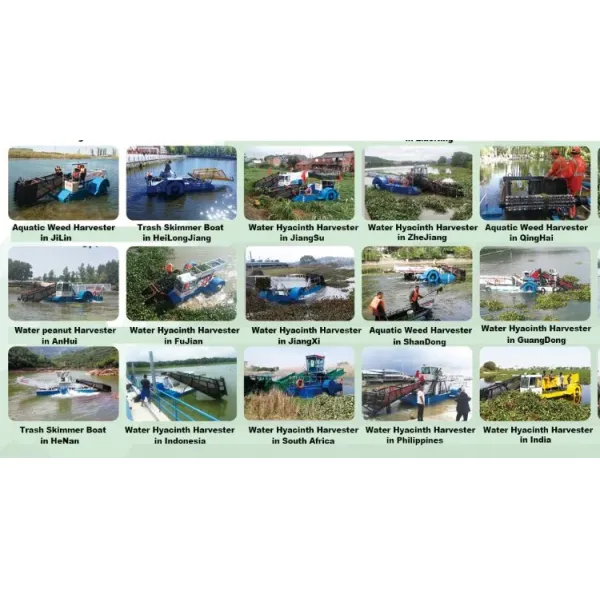 Fully Automatic Aquatic Weed Harvester with Full Hydraulic Drive and Easy Dismantle for Transportation
