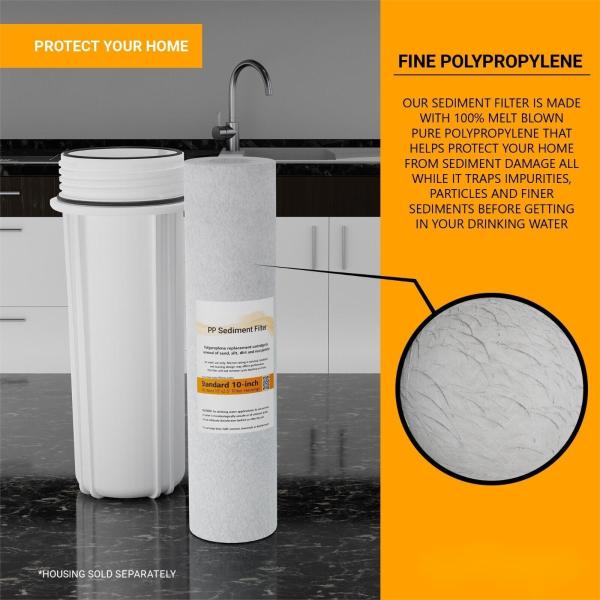 Remova partículas indesejadas com o nosso cartucho de purificação de sedimentos avançado 10*10*30cm