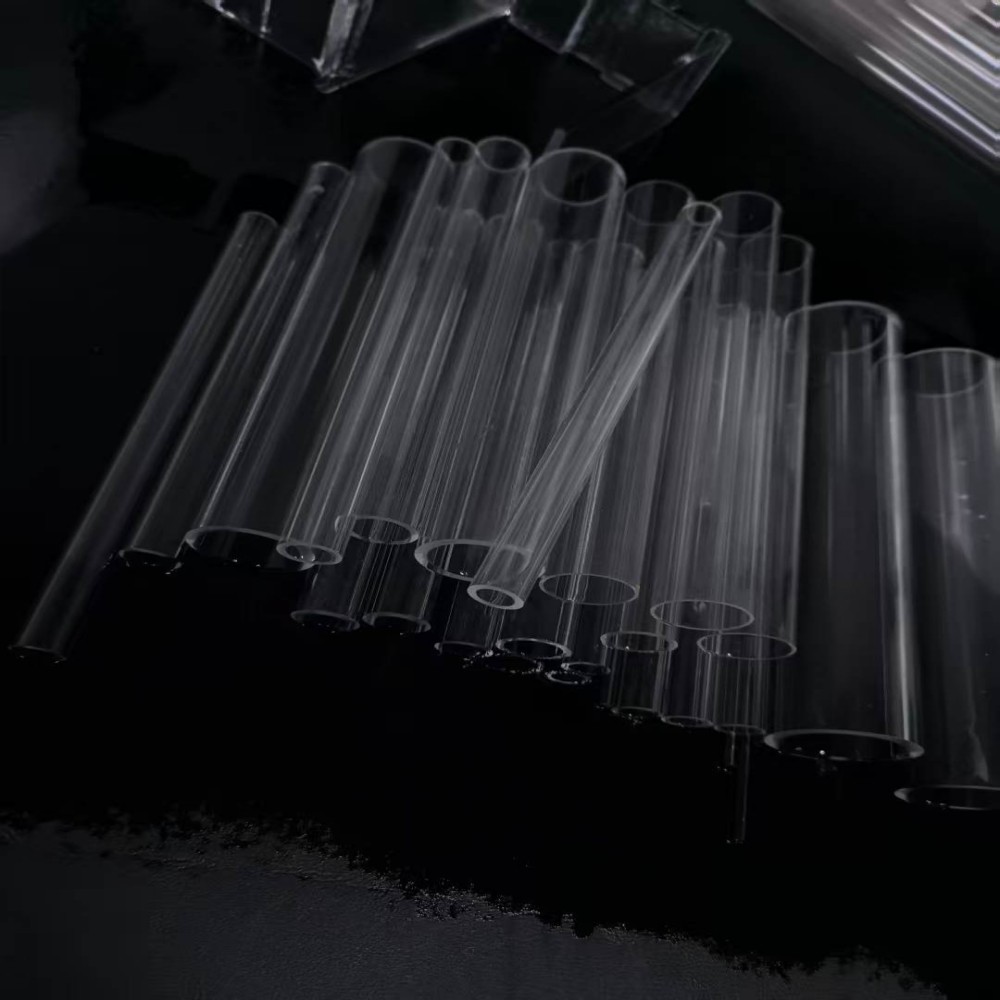 Anti Corrosion Quartz Twin Tube 2cm Diameter Polished Surface High Ozone Customizable