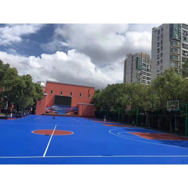 Внутренний и наружный полиуретановый спортивный корт 500*500 мм или 1000*1000 мм