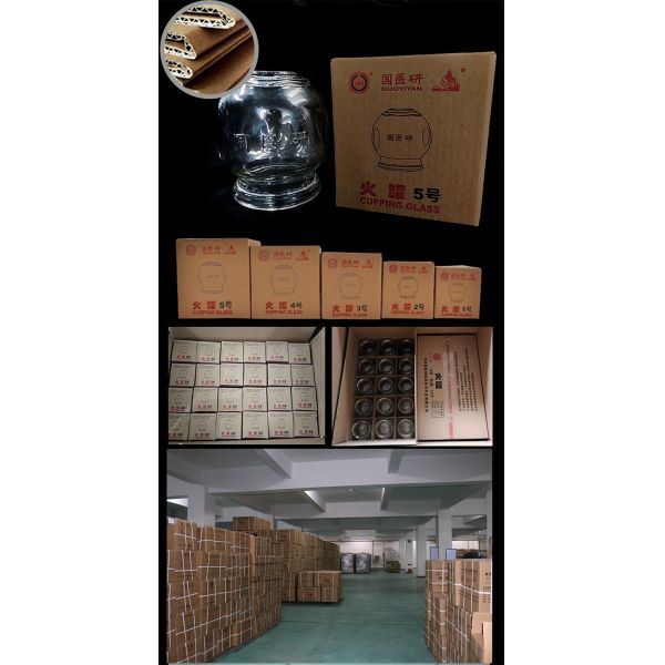 5 Size Mix Chinese Traditional Fire Cupping Therapy with Separate Packaging