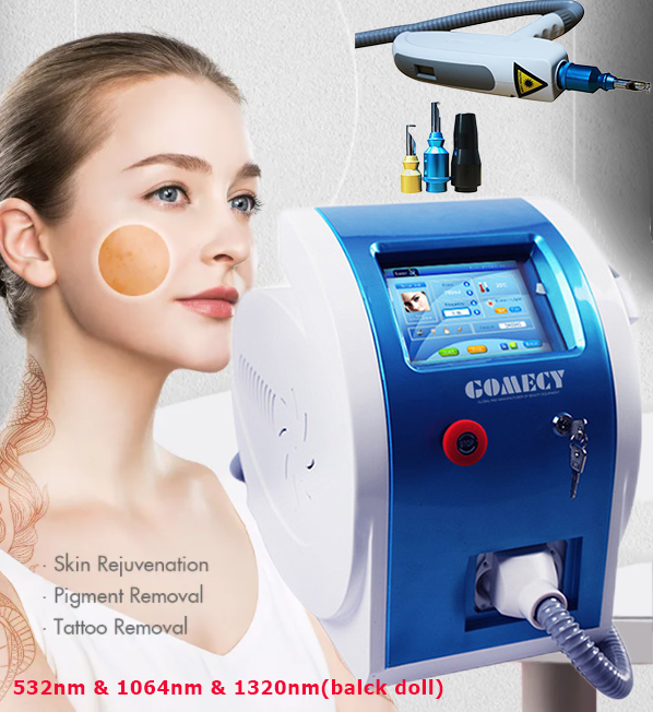 Популярная лазерная машина для удаления татуировок Nd Yag для отбеливания кожи