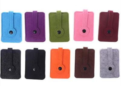 Unisex Car Key Wallet Purse Felt Key Chain Bags 43 Colors With 3mm Thickness