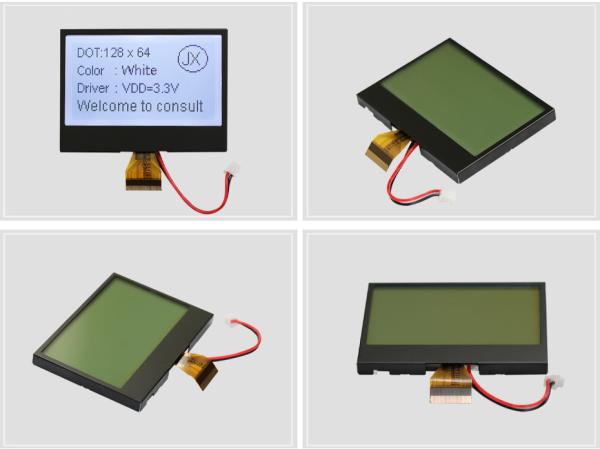 128×64 Monochrome Graphic Dot Matrix LCD Module , FSTN LCD Display For Industrial