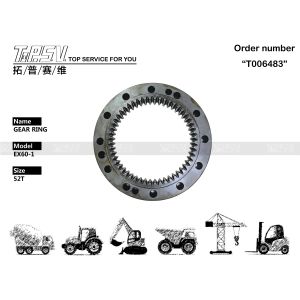 EX60-1 Excavator Swing 1 Stage Internal Ring Gear Steel 2024937 for Machinery