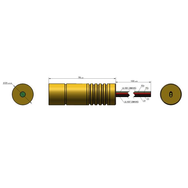 High Power 500mW Green Laser Module in CW Output for Laser Applications