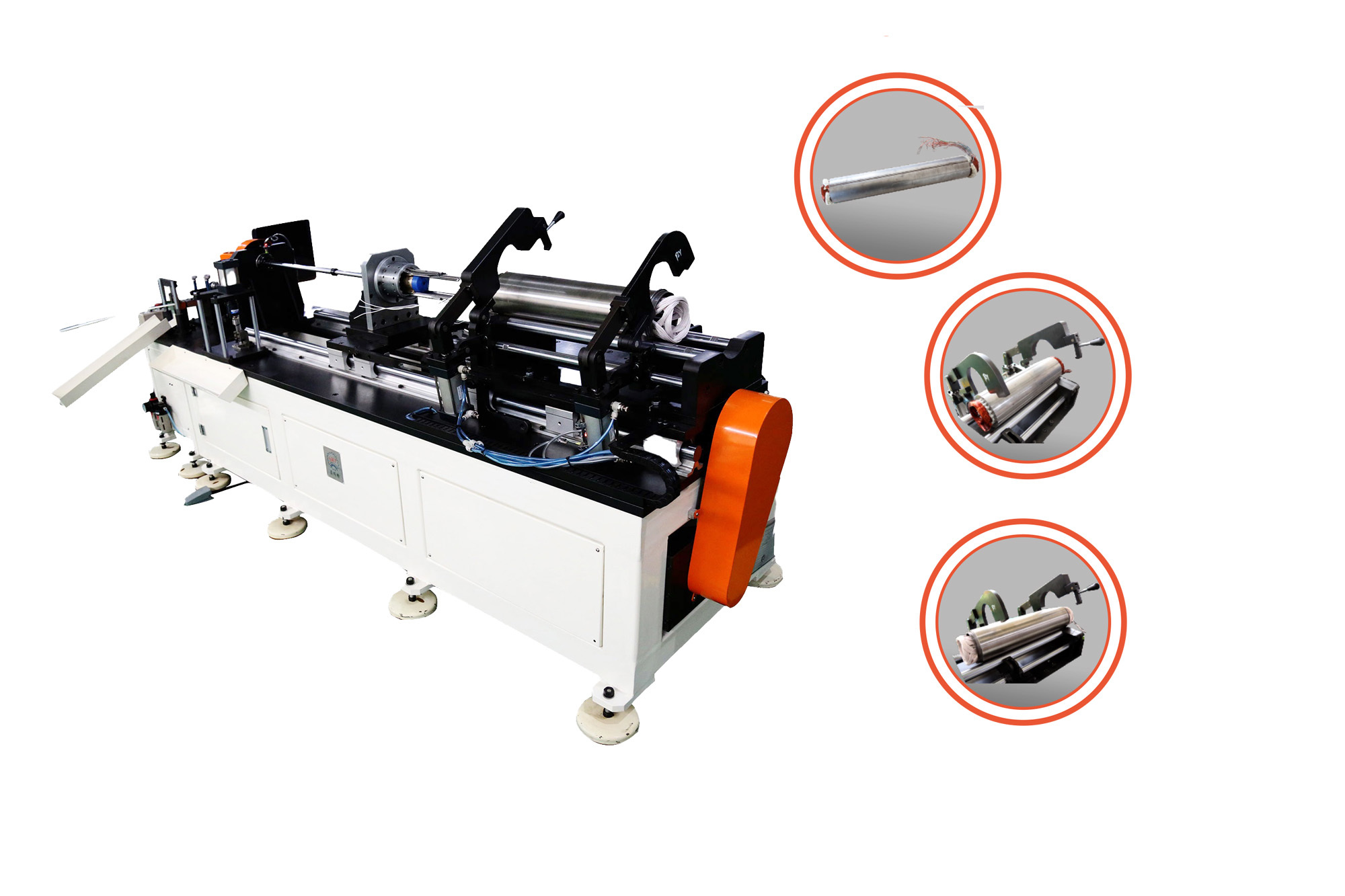 30-100mm Economic Automatic Deep Well Pump Coil Inserting Machine, Pneumatic Servo Hybrid
