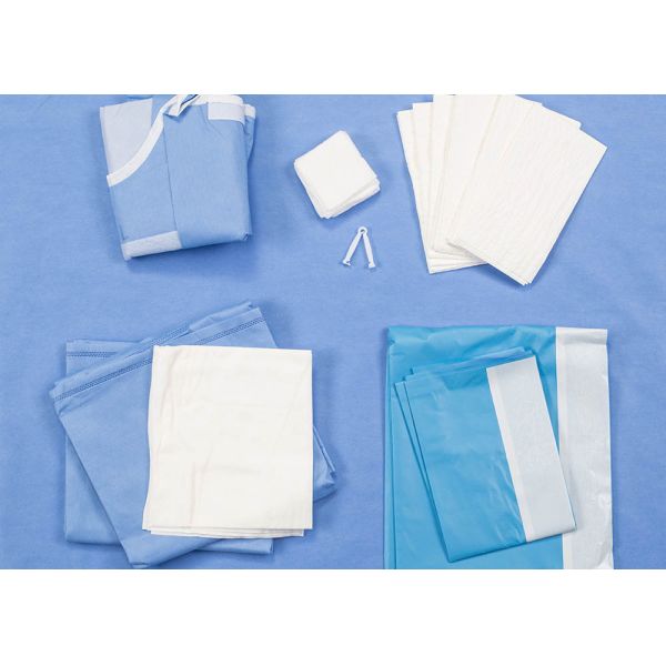 Пакет доставки SMS хирургический простерилизовал медицинского младенца набор сумки рождения задрапировывает