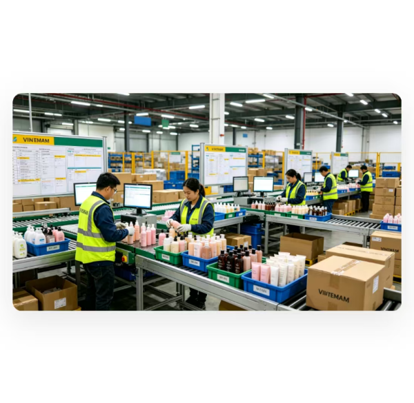 Land Transport Logistics Shipping To Vietnam Truck Transport For Cosmetic Liquid