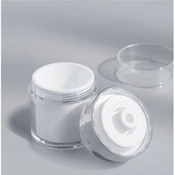 Wholesale Luxury Airless Jar with Leak-proof No Waste Design and Matte/Glossy Finish for Cosmetic Cream