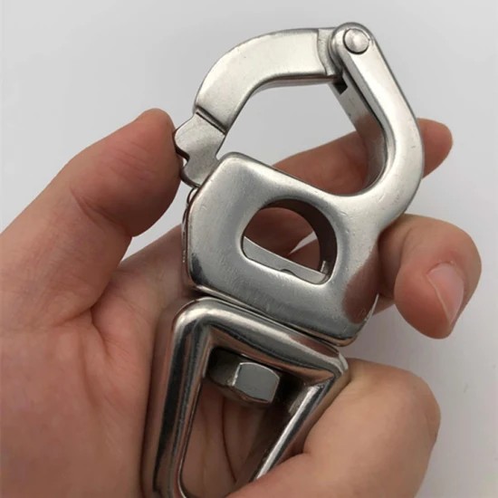 Stainless Steel Quick Spring Clasp Universal Rotary Spring Buckle