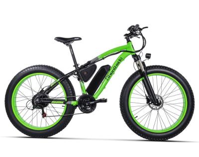 26 Wheel Size Electric Full Suspension Fat Bike with 21 Speed Gears and LCD Display