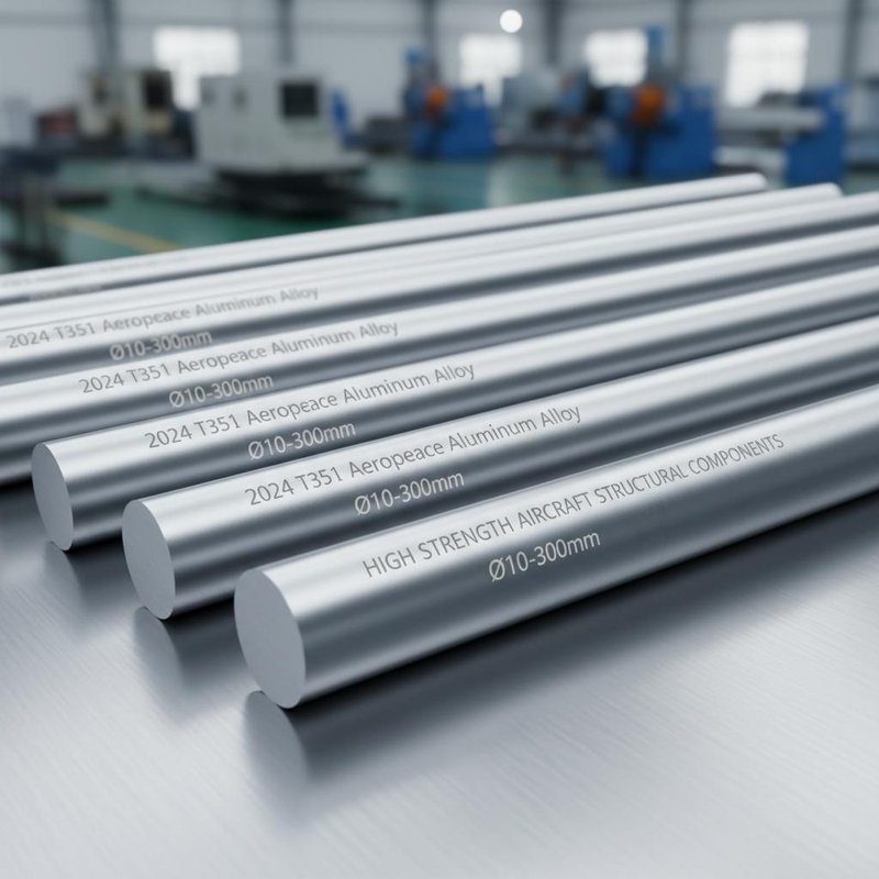 2024 T351 Aerospace Aluminum Alloy Round Bar High Strength with Precision Diameter Tolerance and Excellent Fatigue Resistance for Aircraft Structural Components