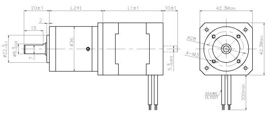 Мотор высокого вращающего момента Nema 17 Stepper с точностью коробки передач 450g высокой
