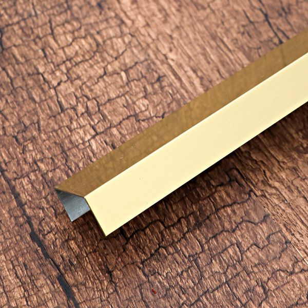 Golden Aluminium U Channel 15mm Bathroom Tile Edge Trim Metal Tile Trim Strips