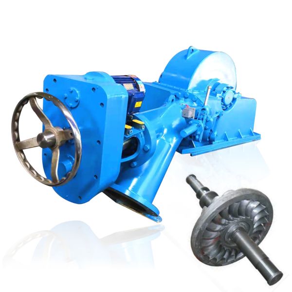 Turgo Turbine Generator with 220/380V Voltage Carbon Steel Volute and Synchronous Alternator for Hydroelectric Power