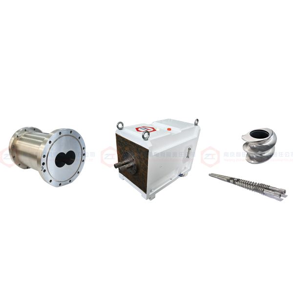 Large Capacity Twin Screw Extruder Pet Dog Cat Food Fish Feed Extruder Gearbox