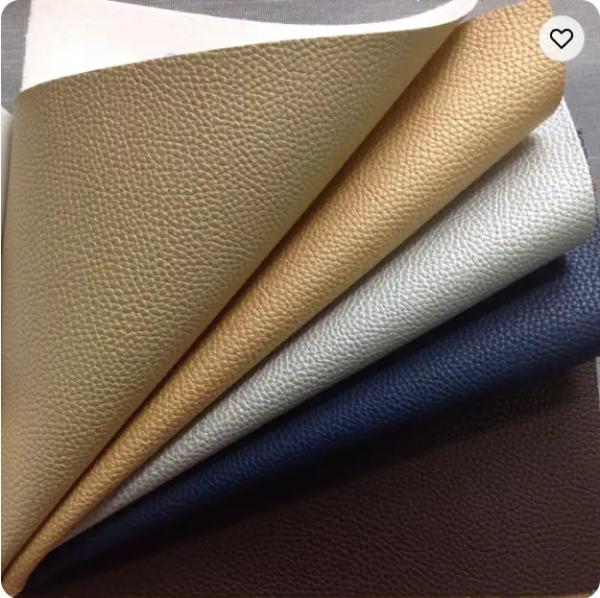 Artificial 0.65mm PVC Vinly Roll Synthetic Leather Fabric 140cm For Car Seat Cover