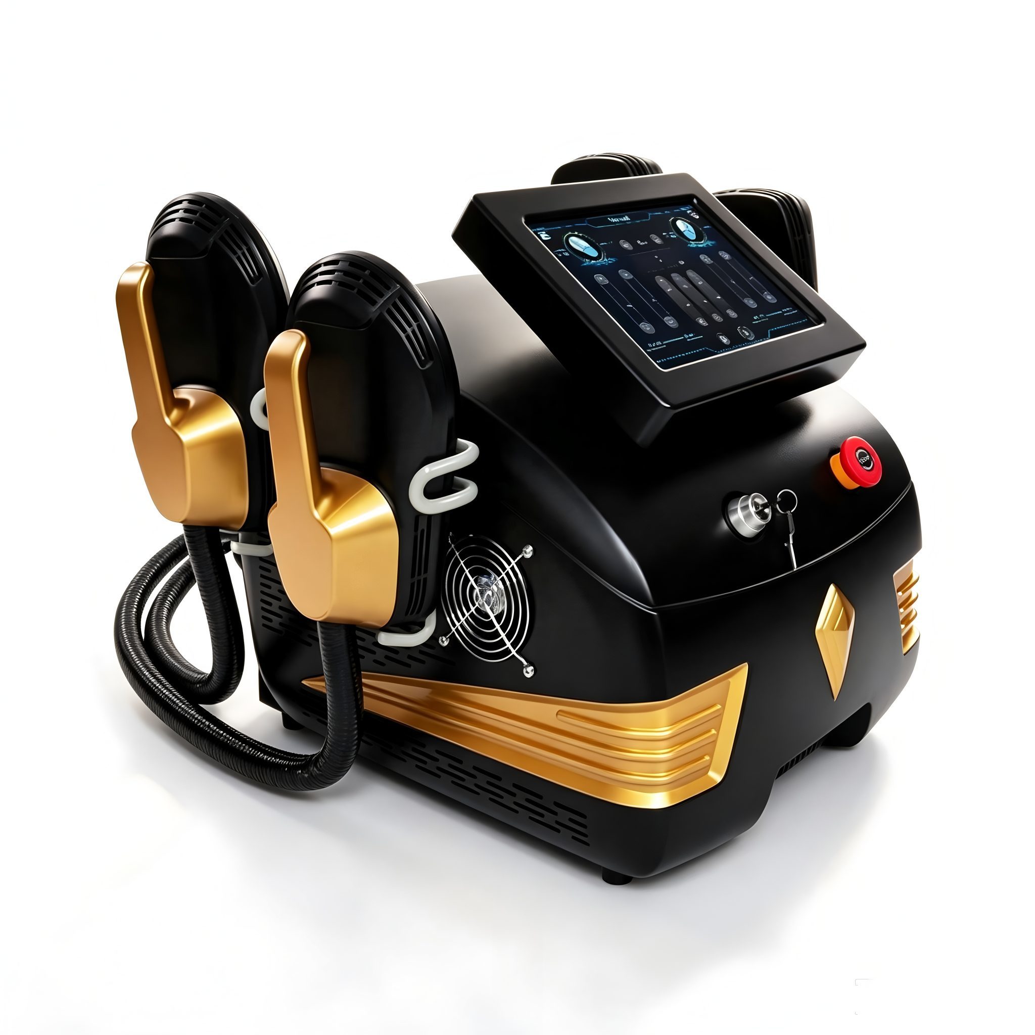 4 Handles Non-Invasive 13 Tesla EMS Muscle Building Machine 4000W Body Sculpting