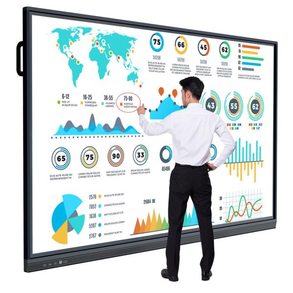 LCD Interactive Smart Board Touch Digital Whiteboard for Classroom Teaching and Business Conference