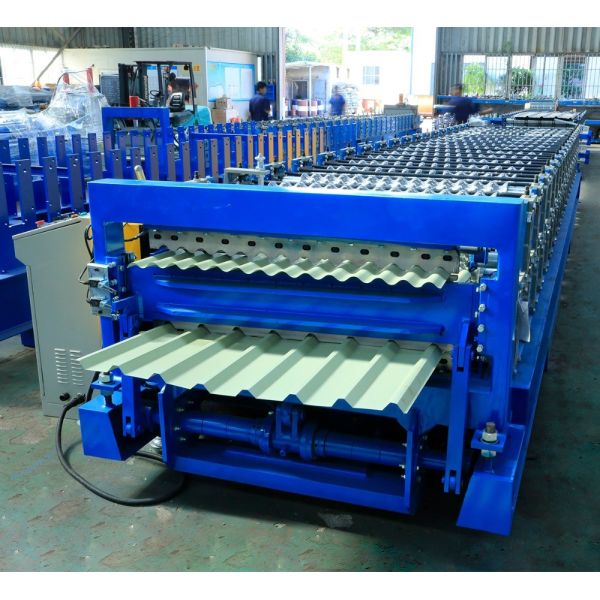 Крен двойного слоя панели толя металла формируя емкость машины 12-15м/Мин