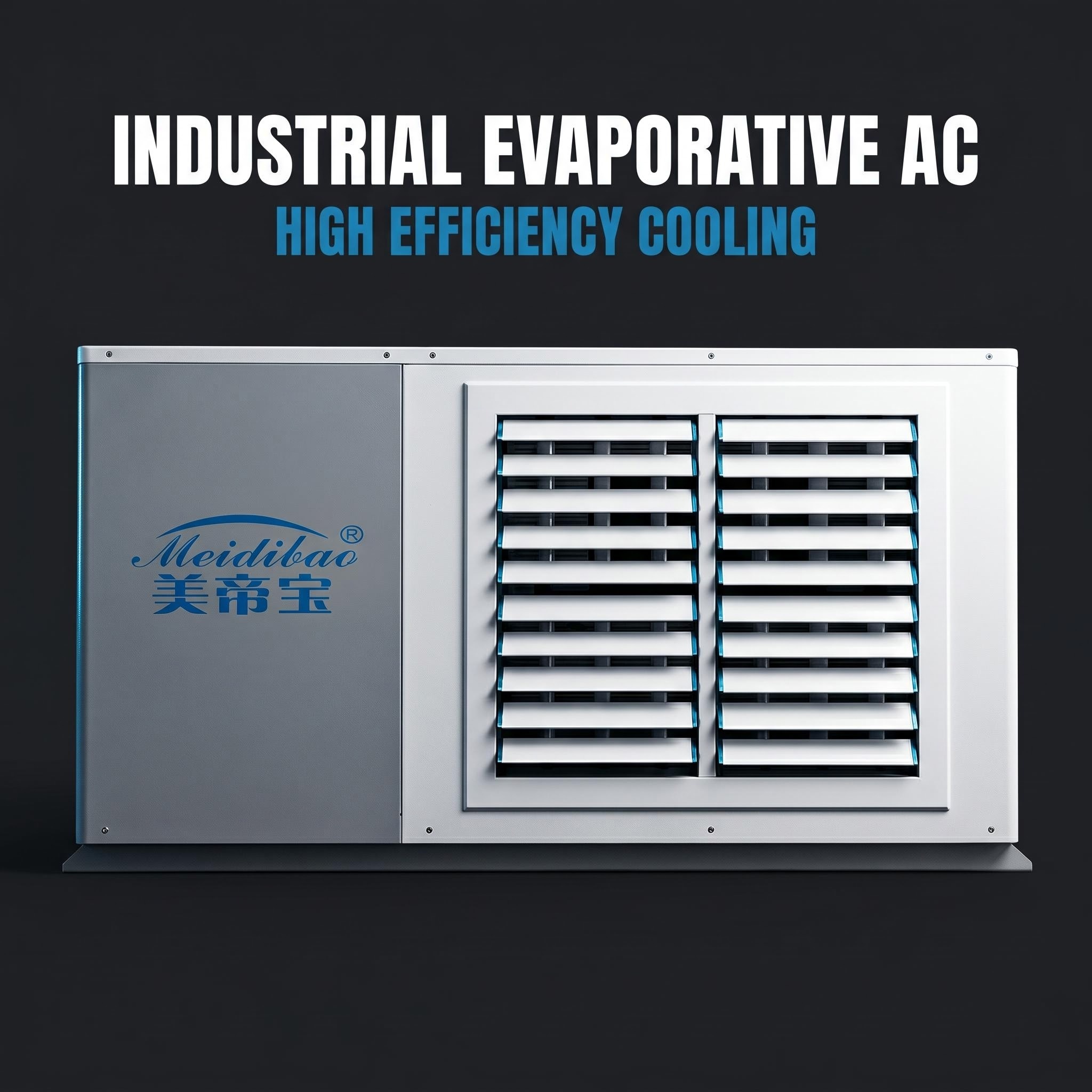 Industrial Wall-Mounted Evaporative Air Conditioner 40%-60% Energy Saving No Floor Space Corrosion Resistant for Commercial Workspace
