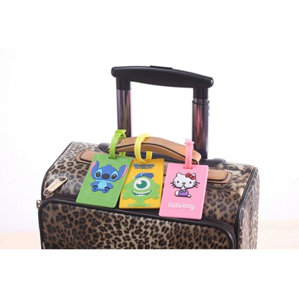 Fashion Custom 3D soft silicone luggage name tag/ rubber bag label tag/ pvc luggage tag