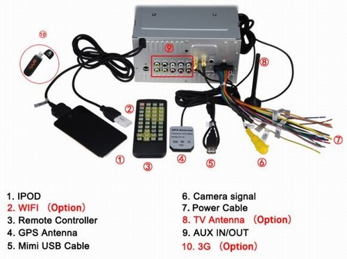 Ouchuangbo Toyota Camry 2007-2011 radio DVD with gps navigation bluetooth OCB-8611
