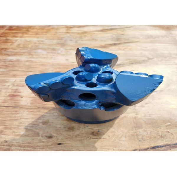 75MM PDC Concave Three Blade Wing Drag Drilling Bit For Geothermal Well Drilling