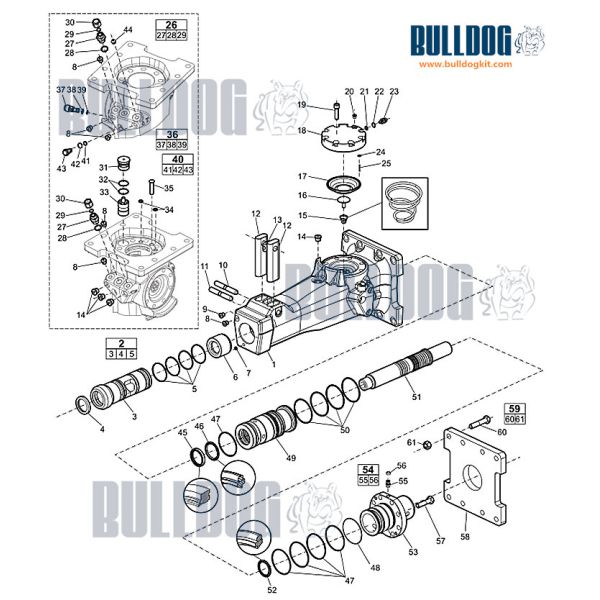 HNBR jack hammer seal kit 3315 2905 90 SB152 Hydraulic Breaker Spare Parts