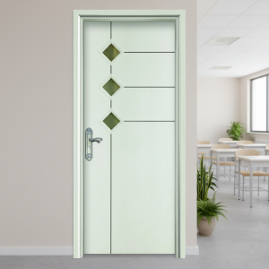 WPC Glass Door Durable Composite Door with Hollow Core for Residential and Commercial Interior Applications