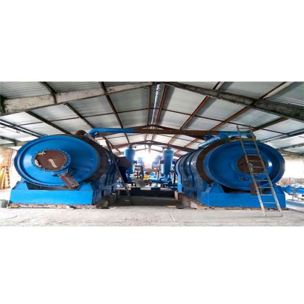 High Oil Yield Factory Price 10 Ton Per Day Waste Tyre Rubber Pyrolysis To Diesel Fuel Oil Plant