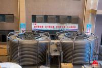 En la línea torres de enfriamiento de la correa modular de 380V que cuecen INTRALOX