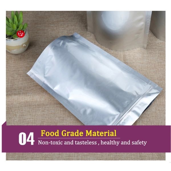 Peanut Grain Packing Stand Up Aluminum Foil Mylar Ziplock Bag