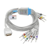 Cable électrocardiographe durable câbles de plomb Burdick Compatible directement connecté Banana Plug