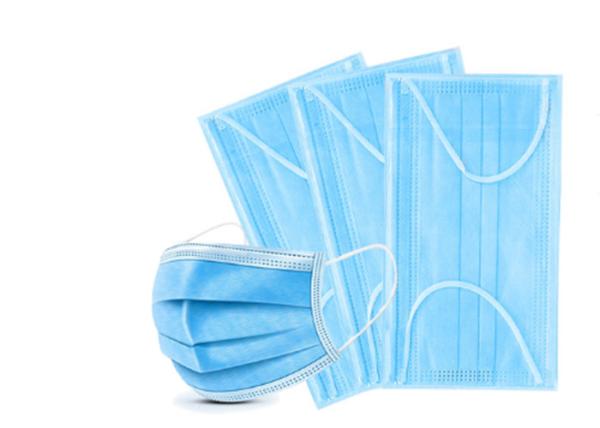 Workshop Disposable Non Woven Antiviral Face Mask Easy Wearing OEM Support