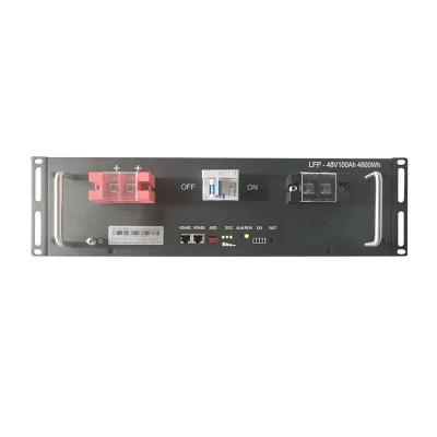 Batterie de télécommunications au lithium fer phosphate de 51.2V 100Ah 5kWh 3U 4U modèle monté sur rack