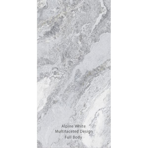 Elite Glossy Stone Surface White Marble Tiles For Modern Interior Design