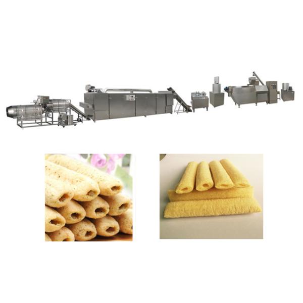 Crispy Corn Puff Snack Machine Twin Screw Soybean Rice Extruder Stainless Steel Materials