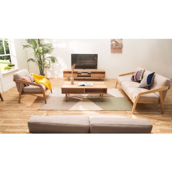 Coffee Table Design Solid Wood Living Room Modern Furniture  FL-B006-C