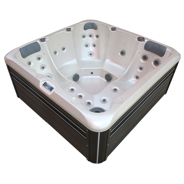 Acrylic Hot Tub Whirlpool Spa Tub with 30 Jets and Balboa BP601G1 + TP500 Control System for 5 People Family Outdoor