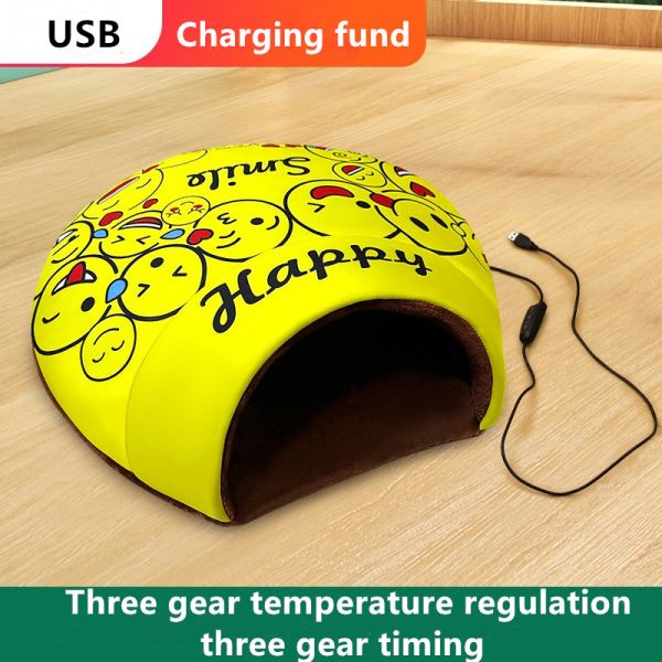 Циновка гнезда кота кровати собаки температуры постоянного USB электрическая нагретая съемная Washable