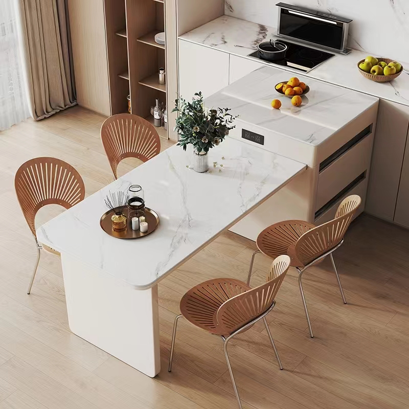 Rock Plate Hotel Restaurant Furniture Creative Dining Table Set