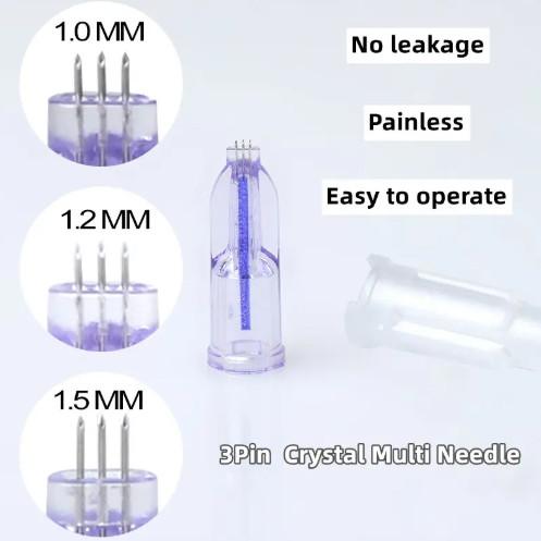 Meso Needle Crystal 3Pin 4Pin 5Pin Multi Needle Disposable Painless Needle for Facial Beauty