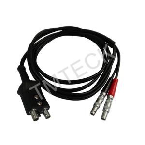Tomada dupla ultrassônica ultrassônica do comprimento LEMO00 do cabo 1.5m do