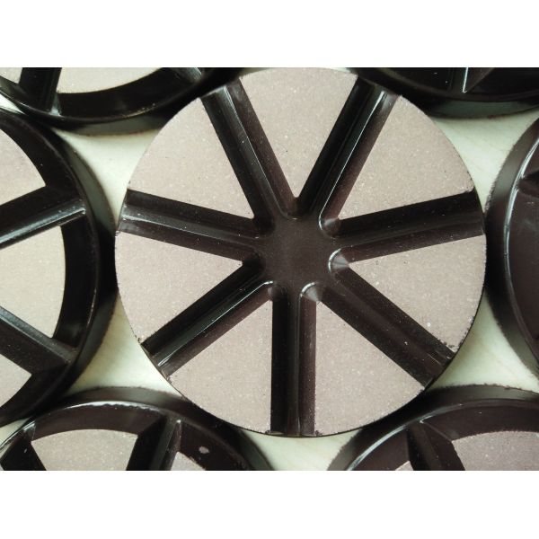 Высокая гибкость пусковые площадки диаманта 3 дюймов керамические скрепленные полируя для бетона