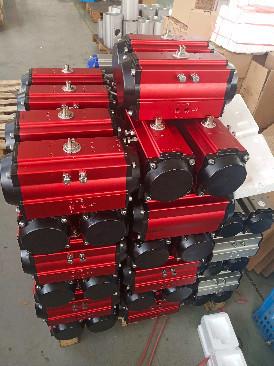 32mm-400mm Rack And Pinion Pneumatic Actuator 90 Degree Rotation Pneumatic Valve Actuator