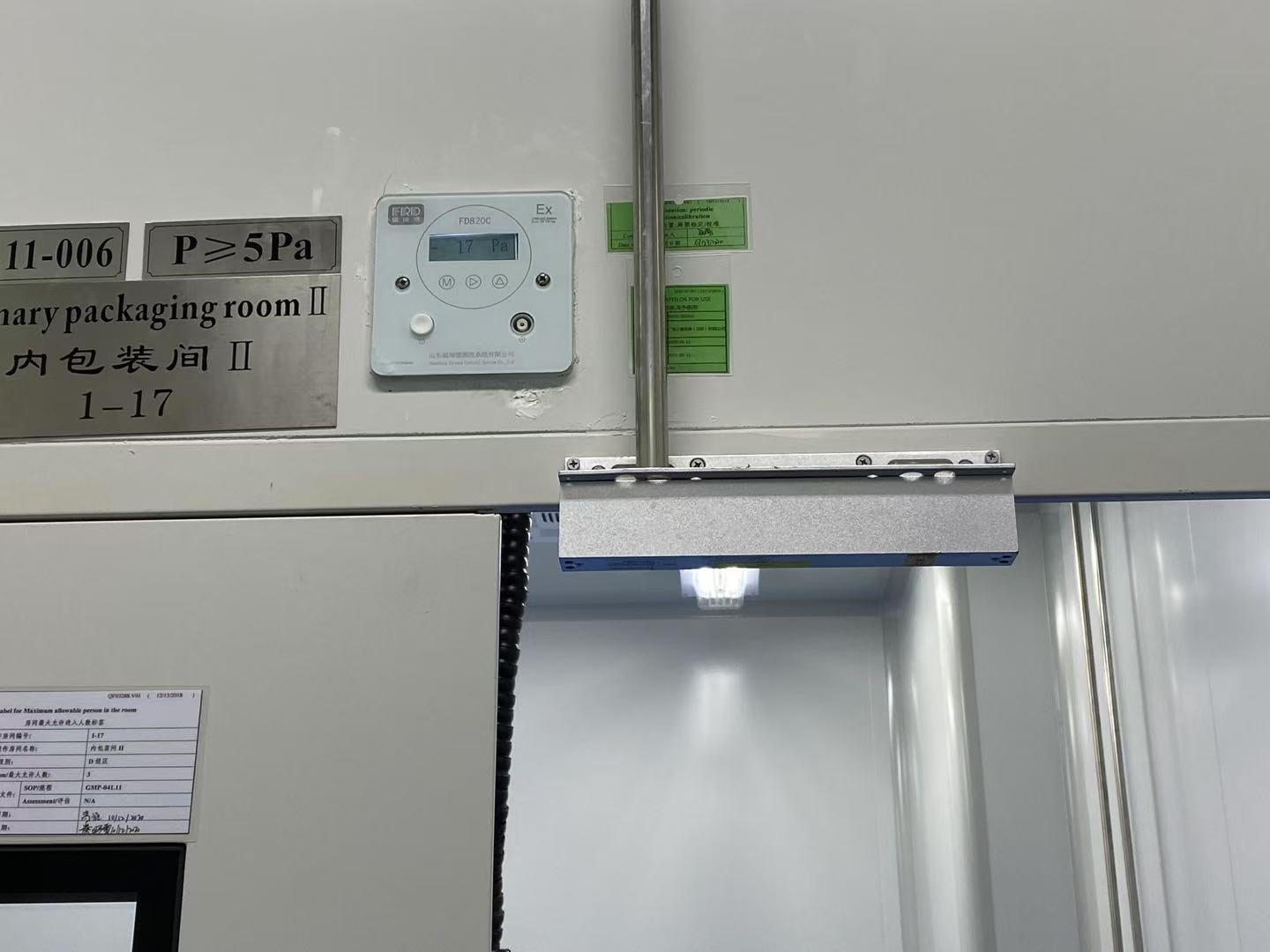 FRD Sensor FD820C Embedded Micro Differential Pressure Transmitter for Cleanroom & HVAC Systems