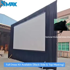 Black Dress Kit / Side Skirts / Top Masking / 300inch Fast Fold Screen for Conference